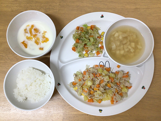 小魚と野菜の炒め物